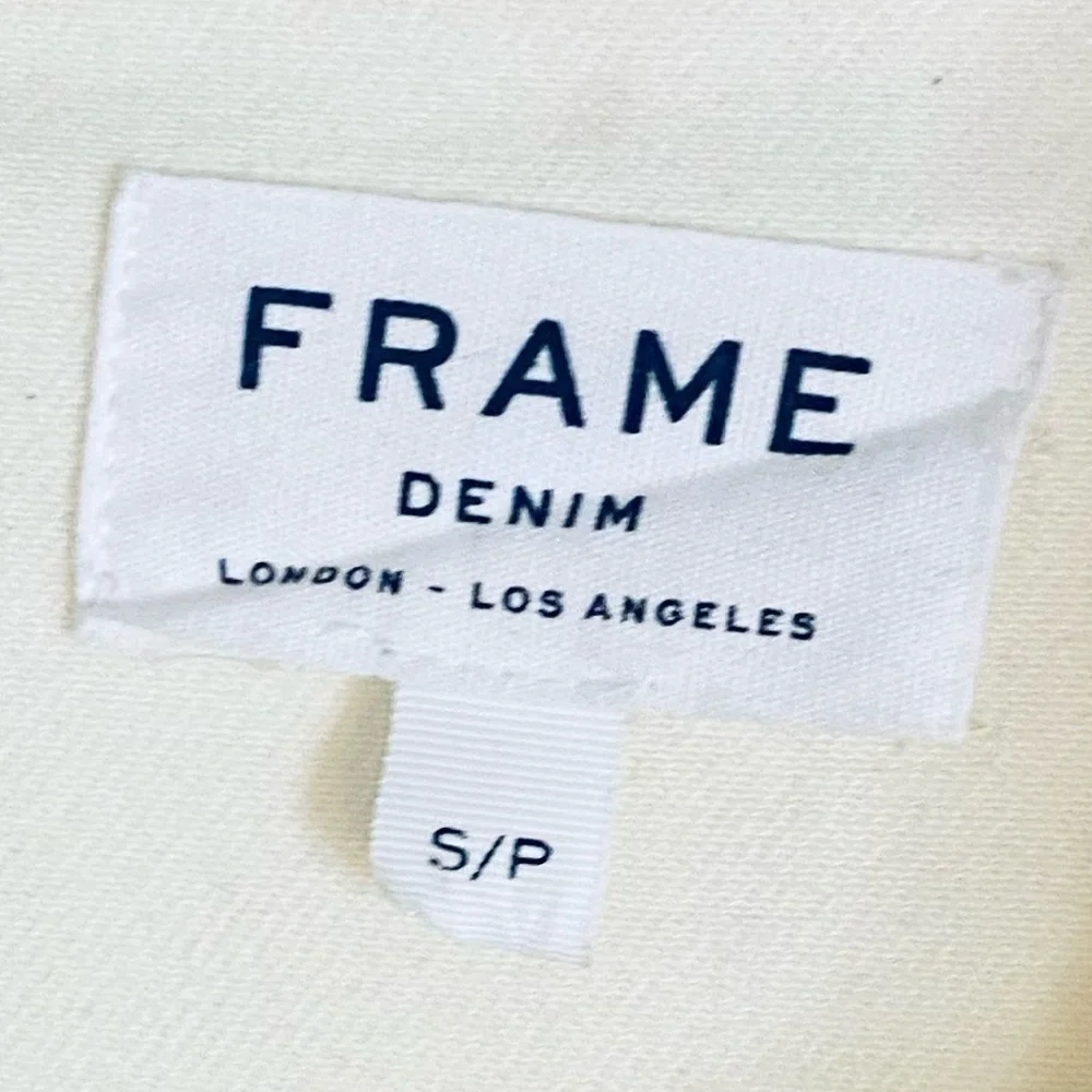 FRAME STRETCH DENIM CARPENTER JACKET IN OFF WHITE/IVORY - Picture 3 of 5